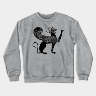 Gripping motif of a Greek-archaic vase Crewneck Sweatshirt